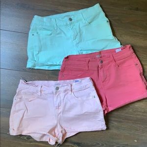 Colored Jean Short Boyfriend Style Bundle